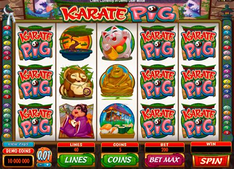 Play Karate Pig Online Slot .